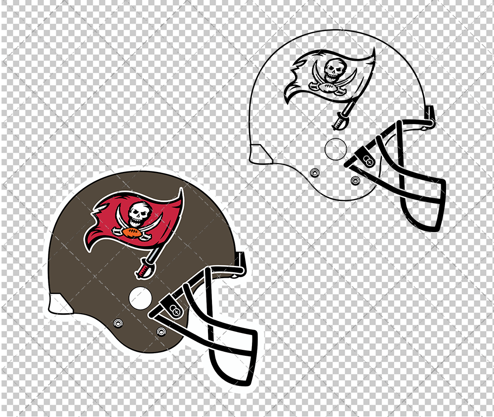 Tampa Bay Buccaneers Helmet 1997, Svg, Dxf, Eps, Png - SvgShopArt