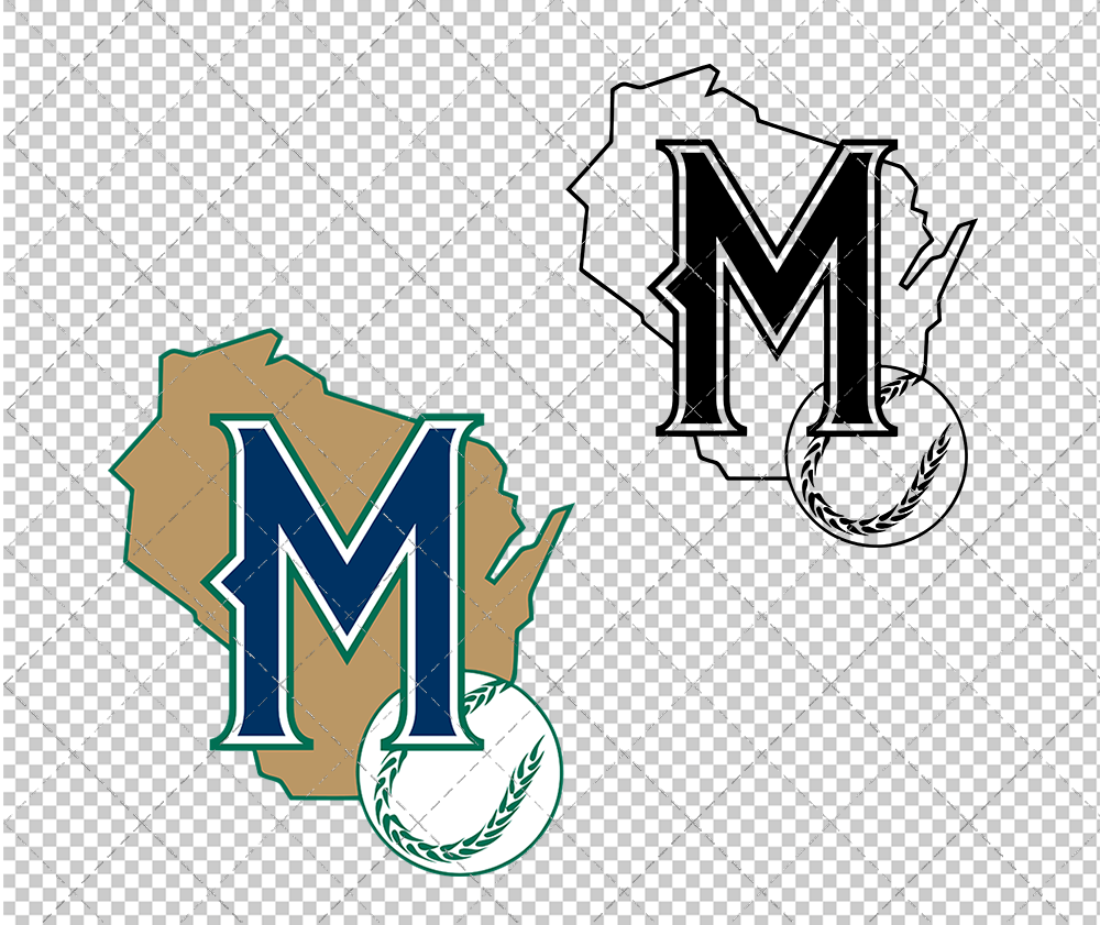 Milwaukee Brewers Alternate 1997, Svg, Dxf, Eps, Png - SvgShopArt