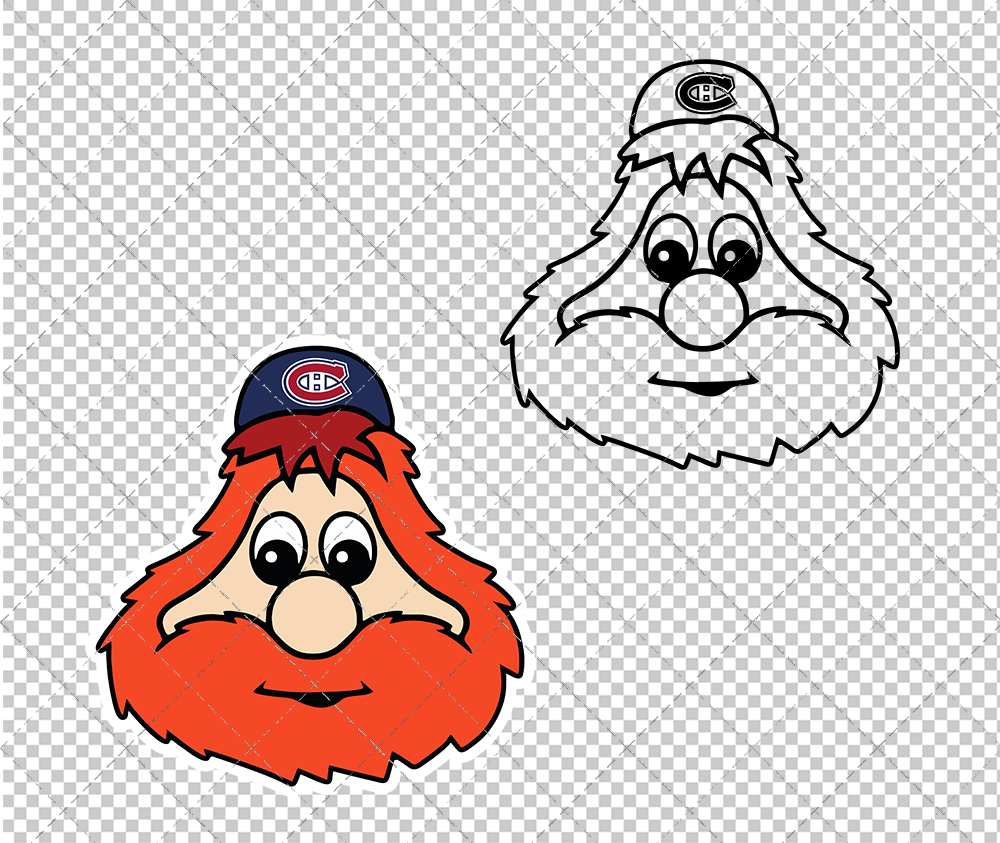 Montreal Canadiens Mascot Youppi!, Svg, Dxf, Eps, Png - SvgShopArt