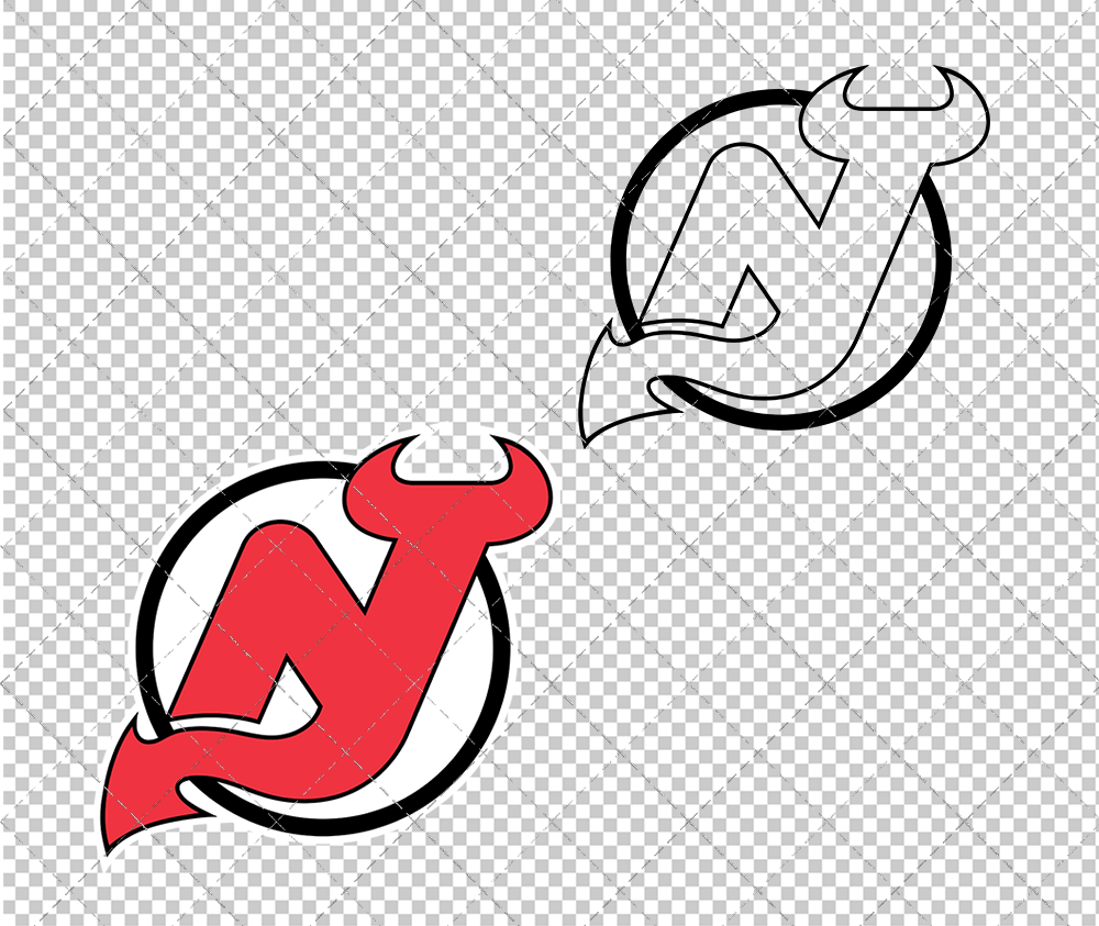 New Jersey Devils 1992, Svg, Dxf, Eps, Png - SvgShopArt