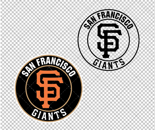 San Francisco Giants Circle 2000 002, Svg, Dxf, Eps, Png - SvgShopArt