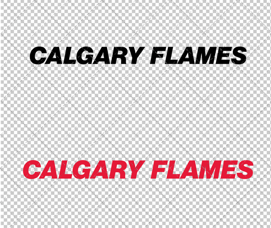 Calgary Flames Wordmark 1980 002, Svg, Dxf, Eps, Png - SvgShopArt