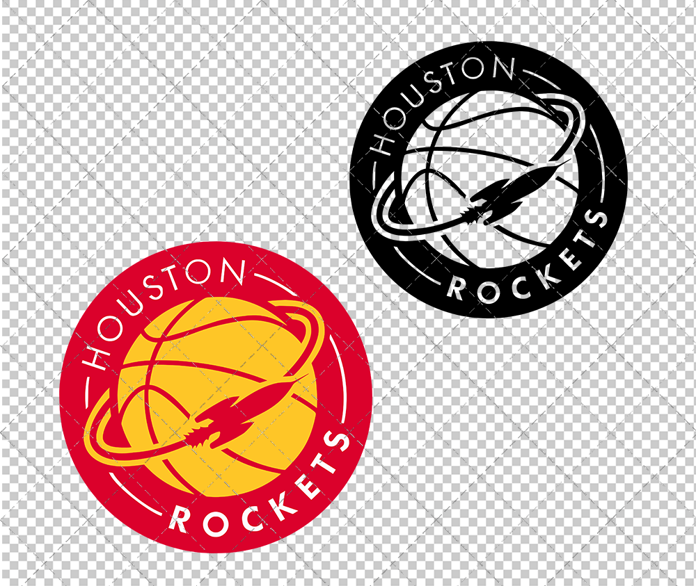 Houston Rockets Circle 2019 002, Svg, Dxf, Eps, Png - SvgShopArt