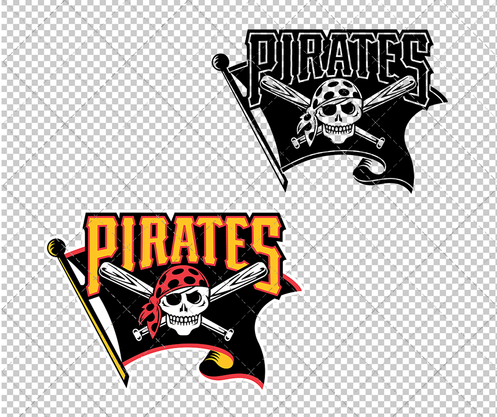 Pittsburgh Pirates Alternate 1997 003, Svg, Dxf, Eps, Png - SvgShopArt