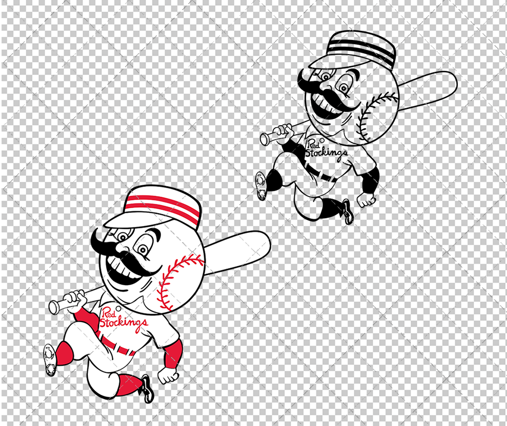 Cincinnati Reds 1959, Svg, Dxf, Eps, Png - SvgShopArt