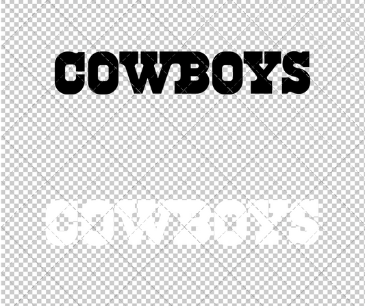 Dallas Cowboys Wordmark 1960 003, Svg, Dxf, Eps, Png - SvgShopArt