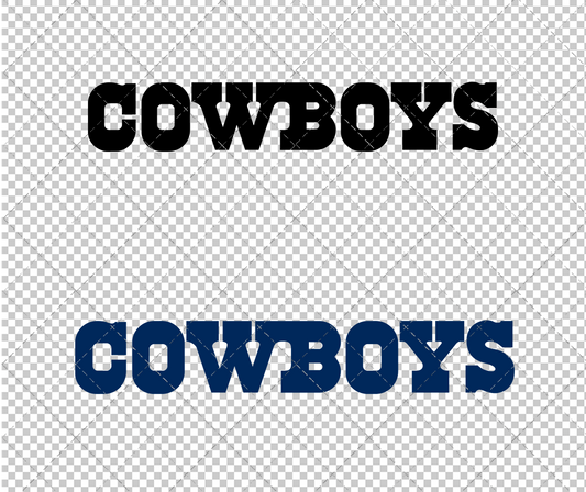 Dallas Cowboys Wordmark 1960, Svg, Dxf, Eps, Png - SvgShopArt