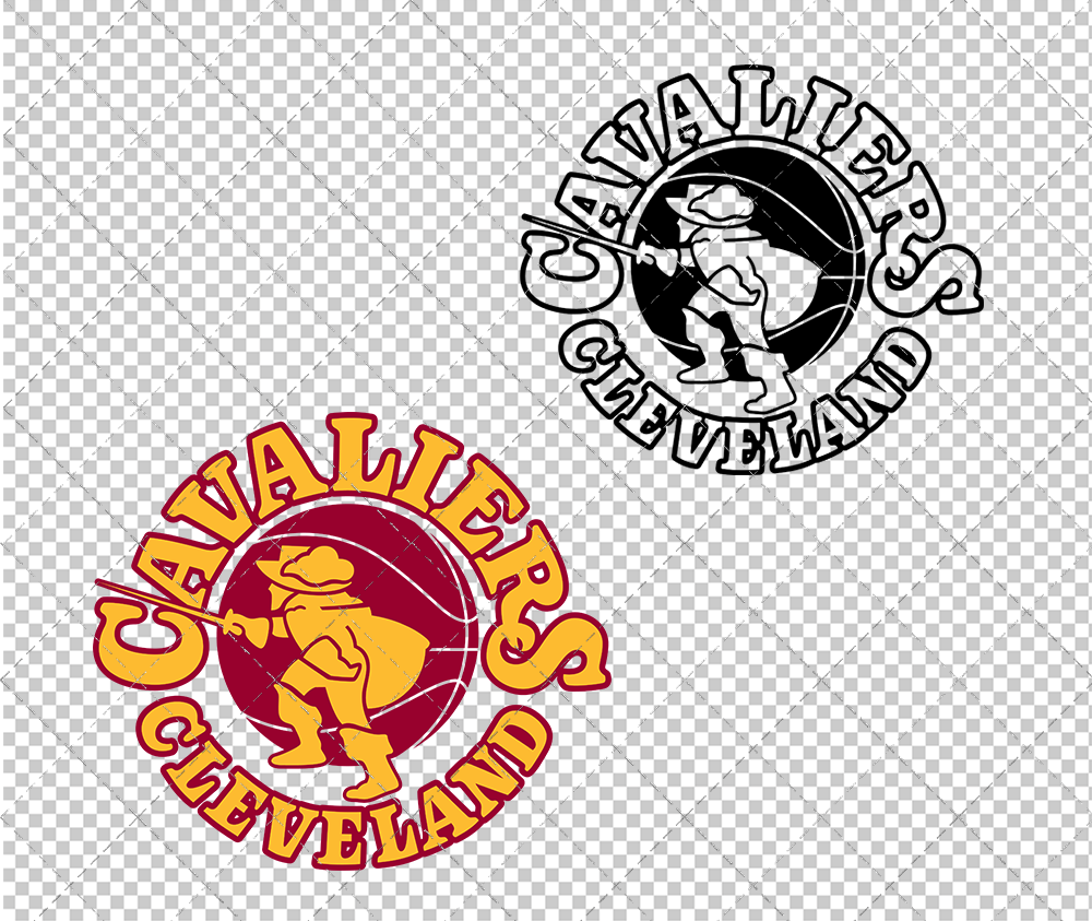 Cleveland Cavaliers Secondary 1970, Svg, Dxf, Eps, Png - SvgShopArt