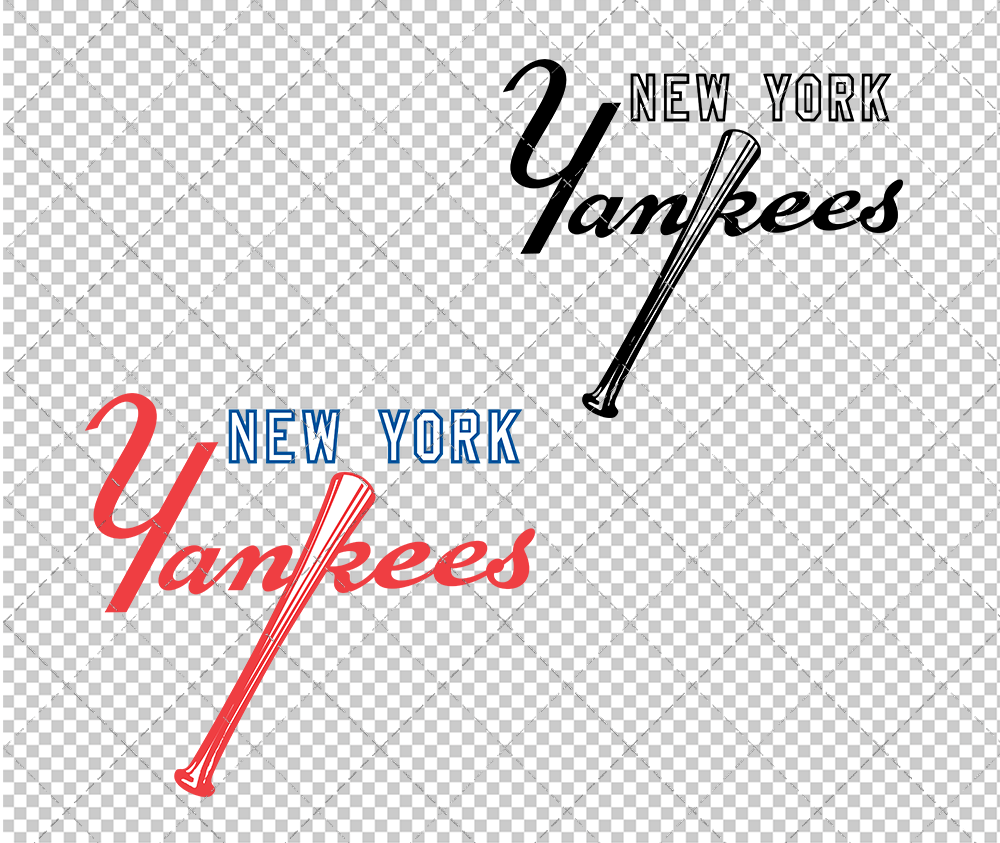 New York Yankees Wordmark 1973, Svg, Dxf, Eps, Png - SvgShopArt