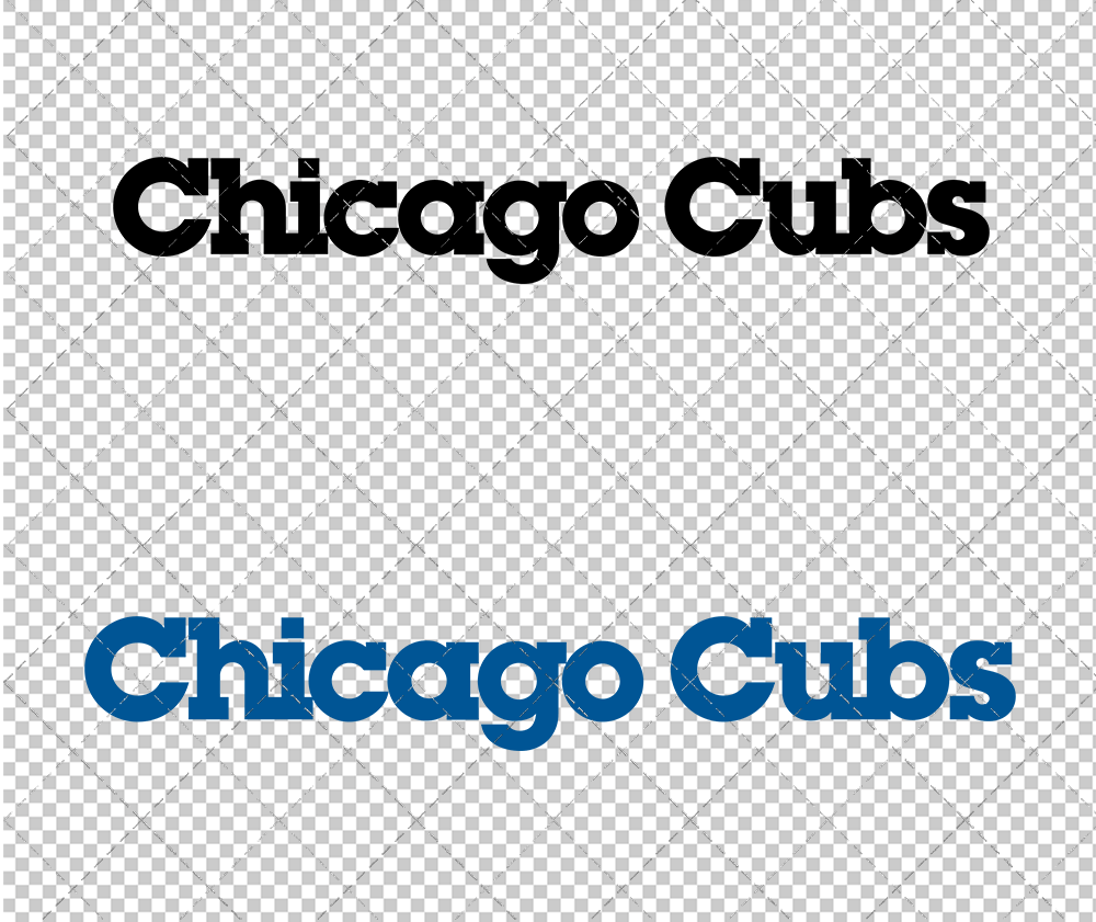 Chicago Cubs Wordmark 1982, Svg, Dxf, Eps, Png - SvgShopArt