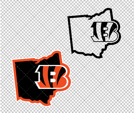 Cincinnati Bengals Concept 2004 003, Svg, Dxf, Eps, Png - SvgShopArt