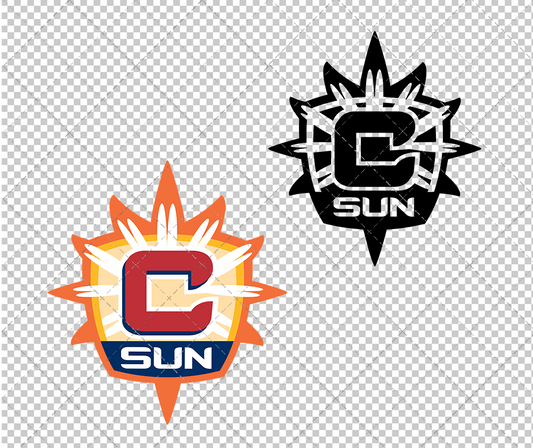 Connecticut Sun Alternate 2015, Svg, Dxf, Eps, Png - SvgShopArt