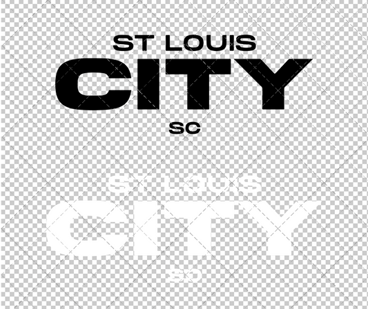 St. Louis City SC Wordmark 2023 003, Svg, Dxf, Eps, Png - SvgShopArt