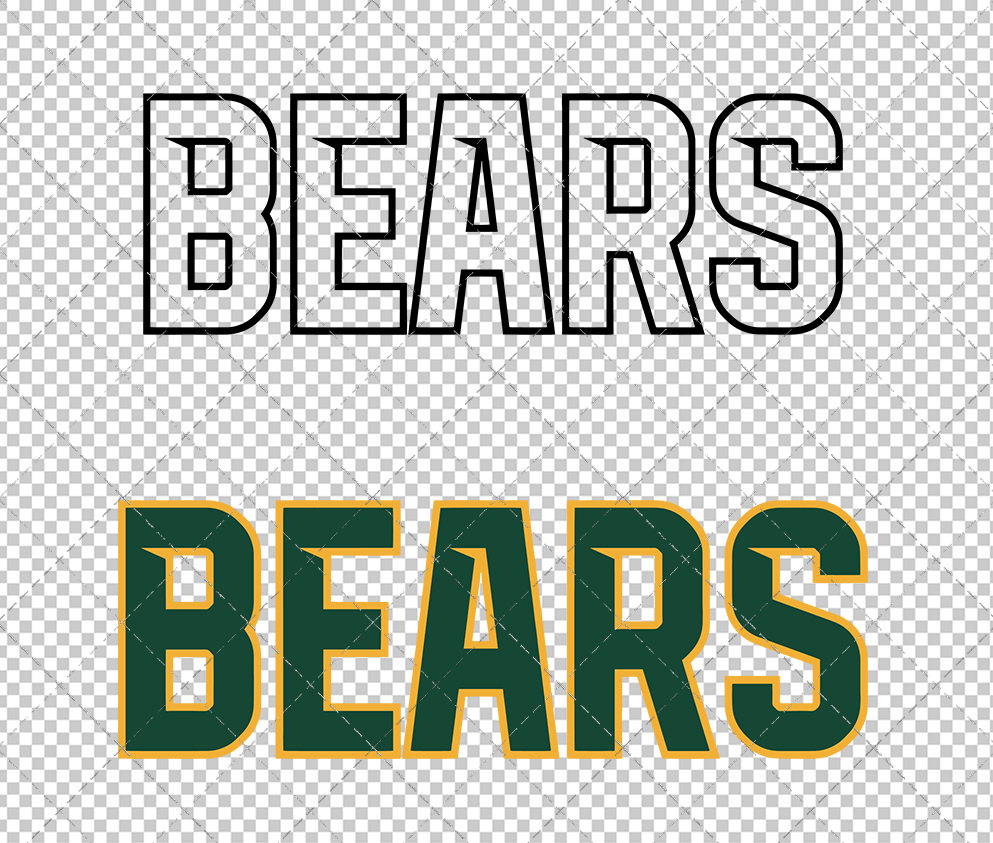 Baylor Bears Wordmark 2019 014, Svg, Dxf, Eps, Png - SvgShopArt