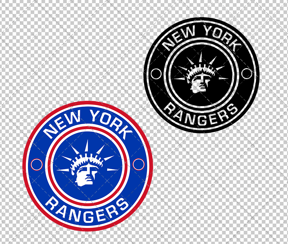 New York Rangers Circle 1999 004, Svg, Dxf, Eps, Png - SvgShopArt