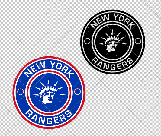 New York Rangers Circle 1999 004, Svg, Dxf, Eps, Png - SvgShopArt