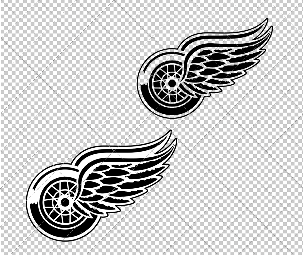 Detroit Red Wings Concept 1948 003, Svg, Dxf, Eps, Png - SvgShopArt