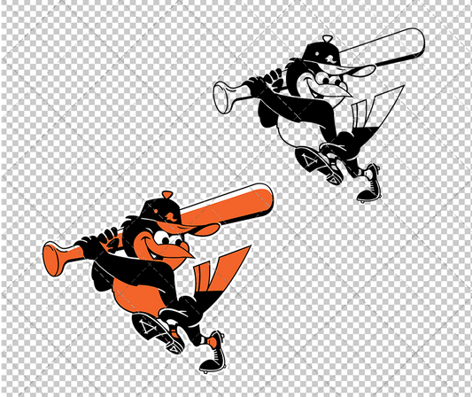 Baltimore Orioles Alternate 2009 005, Svg, Dxf, Eps, Png - SvgShopArt