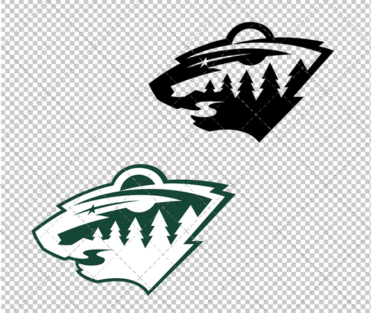 Minnesota Wild Concept 2013 003, Svg, Dxf, Eps, Png - SvgShopArt