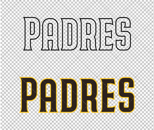 San Diego Padres Wordmark 2020 002, Svg, Dxf, Eps, Png - SvgShopArt