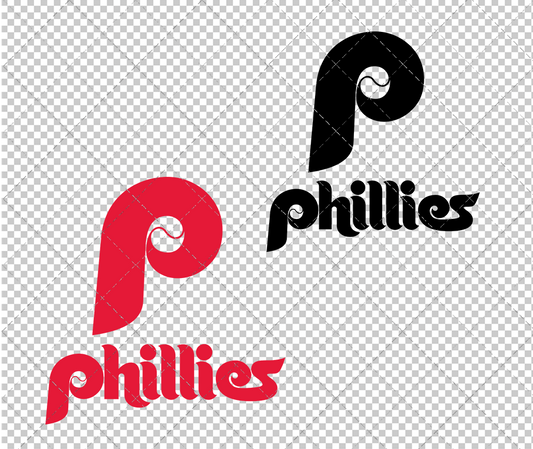 Philadelphia Phillies Alternate 1970, Svg, Dxf, Eps, Png - SvgShopArt