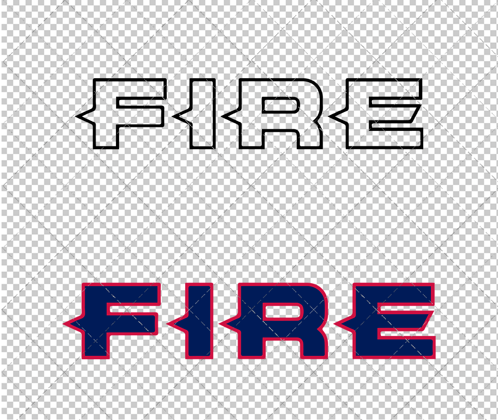 Chicago Fire Wordmark 1998 002, Svg, Dxf, Eps, Png - SvgShopArt