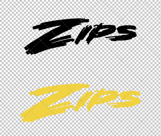 Akron Zips Wordmark 1995, Svg, Dxf, Eps, Png - SvgShopArt