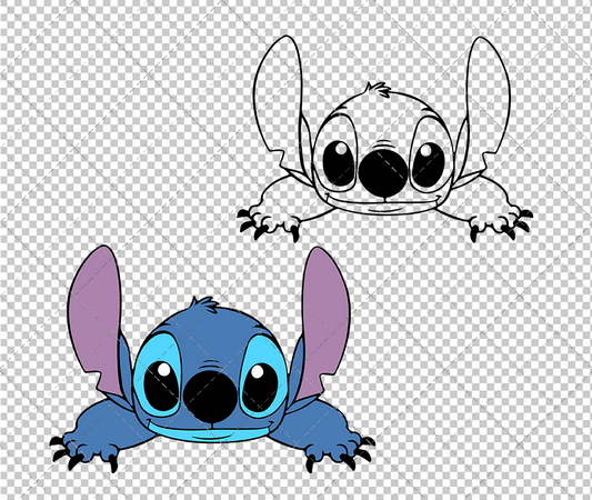 Stitch - Lilo and Stitch 002, Svg, Dxf, Eps, Png - SvgShopArt