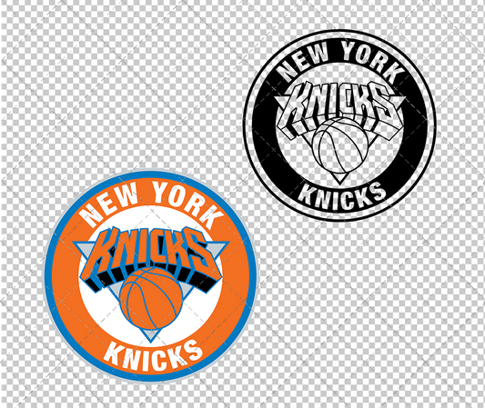 New York Knicks Circle 2011 003, Svg, Dxf, Eps, Png - SvgShopArt