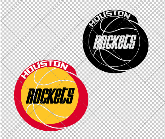 Houston Rockets 1987, Svg, Dxf, Eps, Png - SvgShopArt