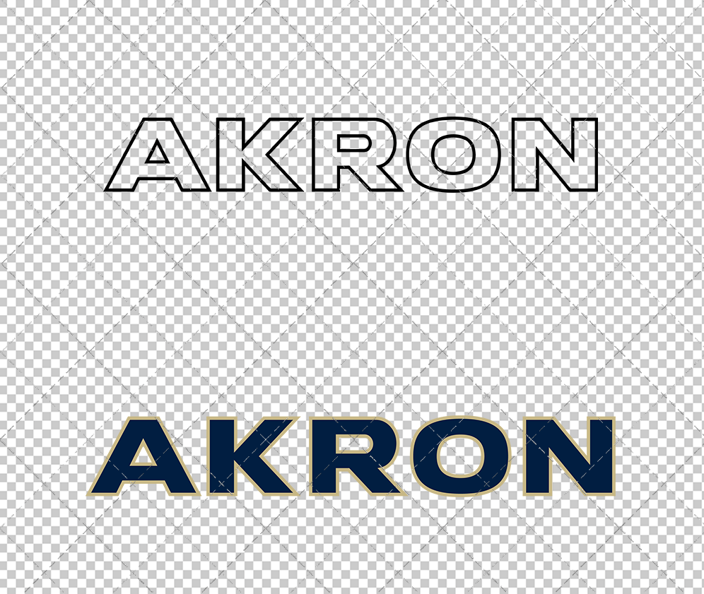 Akron Zips Wordmark 2022, Svg, Dxf, Eps, Png - SvgShopArt