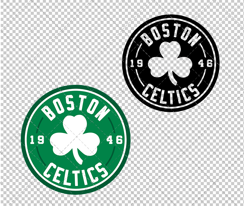 Boston Celtics Circle 1998 003, Svg, Dxf, Eps, Png - SvgShopArt