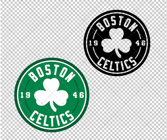 Boston Celtics Circle 1998 003, Svg, Dxf, Eps, Png - SvgShopArt