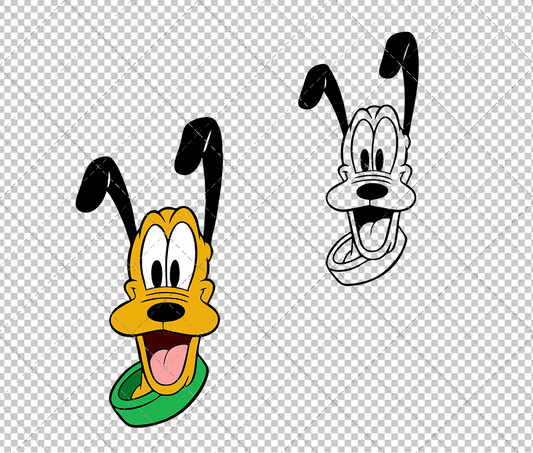 Pluto, Svg, Dxf, Eps, Png - SvgShopArt