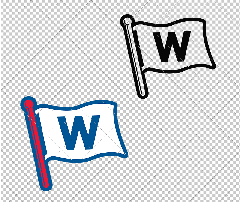 Chicago Cubs Win Flag 1994, Svg, Dxf, Eps, Png - SvgShopArt