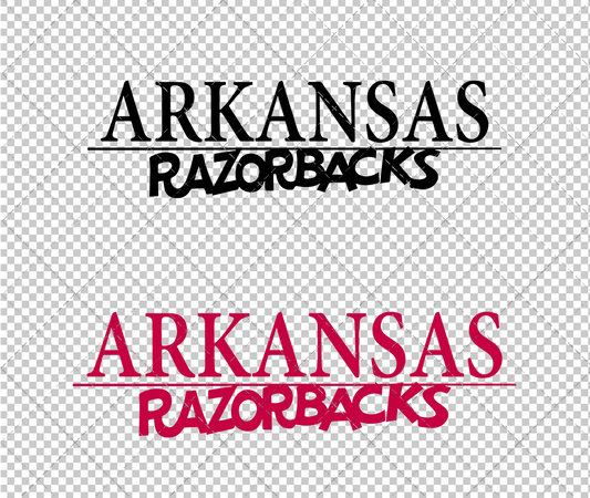 Arkansas Razorbacks Wordmark 1980, Svg, Dxf, Eps, Png - SvgShopArt