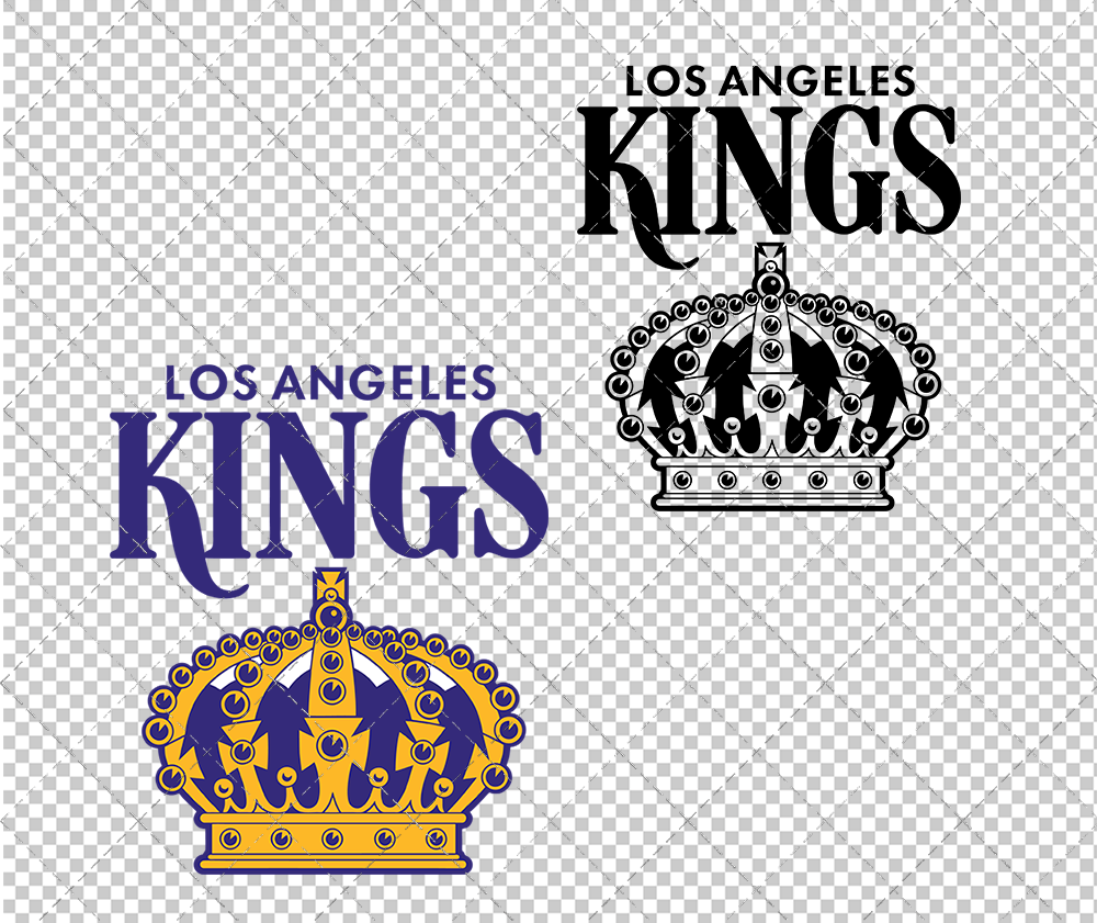 Los Angeles Kings Concept 1967, Svg, Dxf, Eps, Png - SvgShopArt