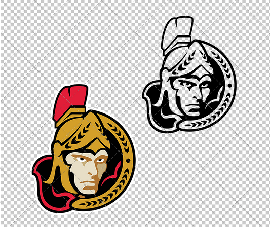 Ottawa Senators Alternate 1997, Svg, Dxf, Eps, Png - SvgShopArt