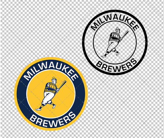 Milwaukee Brewers Circle 2020, Svg, Dxf, Eps, Png - SvgShopArt