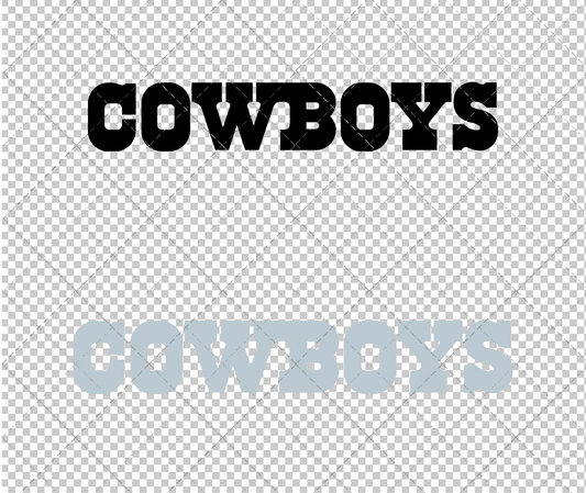 Dallas Cowboys Wordmark 1960 002, Svg, Dxf, Eps, Png - SvgShopArt