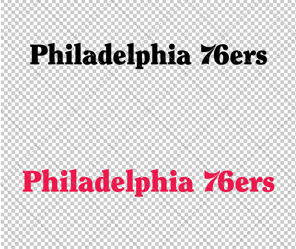 Philadelphia 76ers Wordmark 2009 002, Svg, Dxf, Eps, Png - SvgShopArt