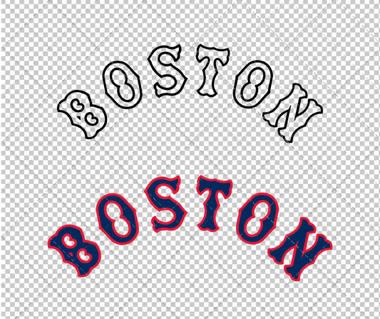 Boston Red Sox Jersey 1936 002, Svg, Dxf, Eps, Png - SvgShopArt