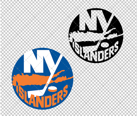 New York Islanders 1972, Svg, Dxf, Eps, Png - SvgShopArt