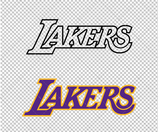 Los Angeles Lakers Jersey 2001, Svg, Dxf, Eps, Png - SvgShopArt