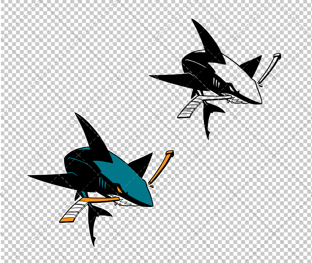 San Jose Sharks Alternate 2008 005, Svg, Dxf, Eps, Png - SvgShopArt