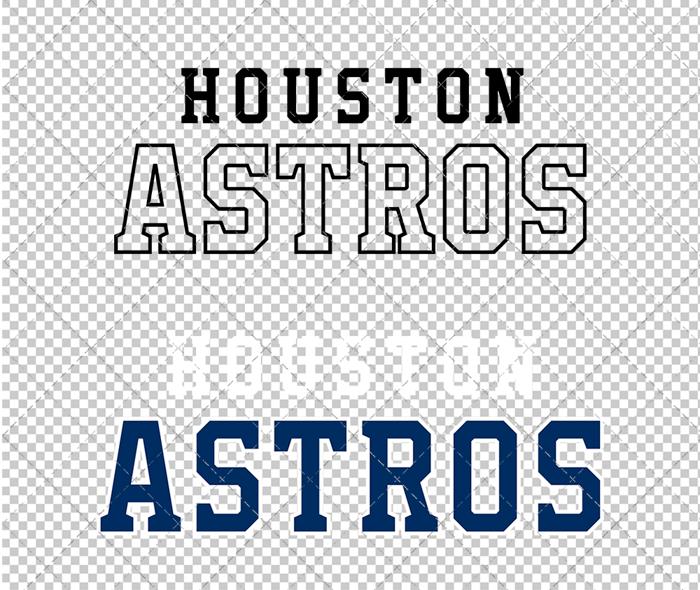 Houston Astros Wordmark 2013 002, Svg, Dxf, Eps, Png - SvgShopArt