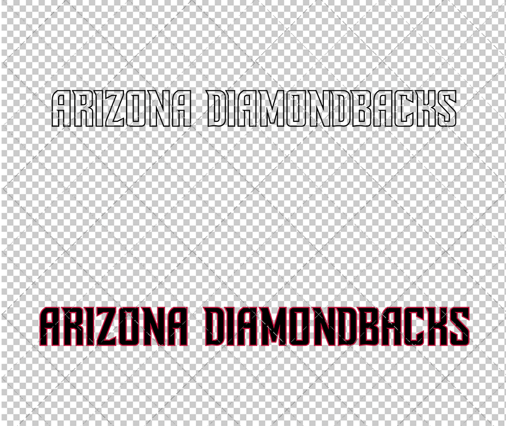 Arizona Diamondbacks Wordmark 2016 002, Svg, Dxf, Eps, Png - SvgShopArt
