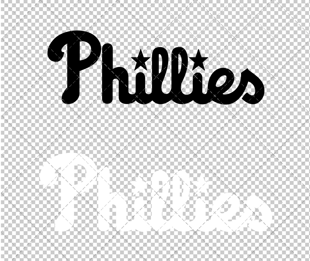 Philadelphia Phillies Wordmark 2019 002, Svg, Dxf, Eps, Png - SvgShopArt