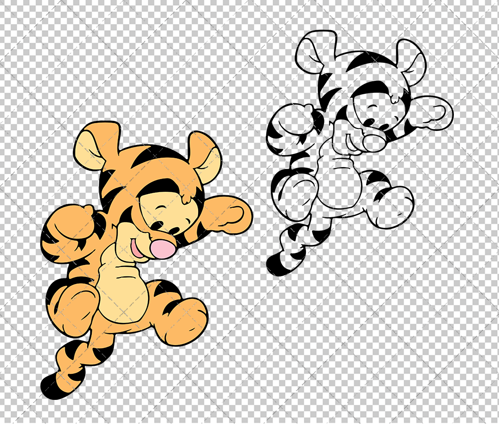 Baby Tigger - Winnie The Pooh, Svg, Dxf, Eps, Png, Svg, Dxf, Eps, Png - SvgShopArt