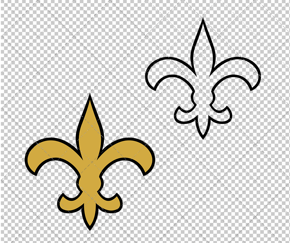 New Orleans Saints Alternate 1976, Svg, Dxf, Eps, Png - SvgShopArt